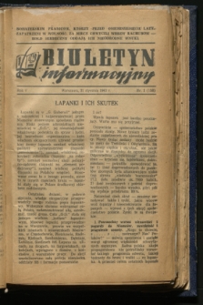 Biuletyn Informacyjny. R.5, nr 3 (21 stycznia 1943) = nr 158