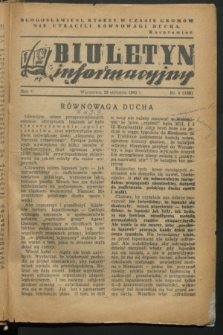 Biuletyn Informacyjny. R.5, nr 4 (28 stycznia 1943) = nr 159