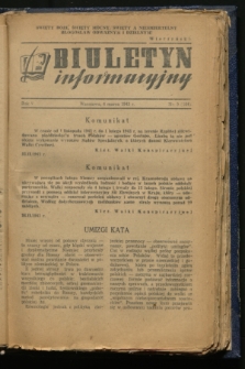 Biuletyn Informacyjny. R.5, nr 9 (4 marca 1943) = nr 164