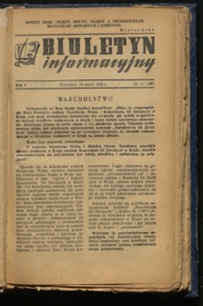 Biuletyn Informacyjny. R.5, nr 11 (18 marca 1943) = nr 166