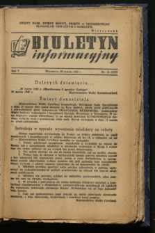 Biuletyn Informacyjny. R.5, nr 12 (25 marca 1943) = nr 167