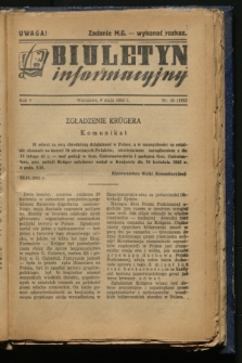 Biuletyn Informacyjny. R.5, nr 18 (6 maja 1943) = nr 173