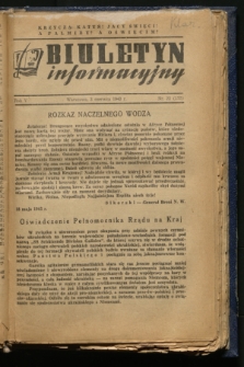 Biuletyn Informacyjny. R.5, nr 22 (3 czerwca 1943) = nr 177