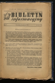 Biuletyn Informacyjny. R.5, nr 24 (17 czerwca 1943) = nr 179