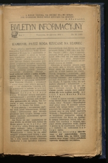 Biuletyn Informacyjny. R.5, nr 25 (23 czerwca 1943) = nr 180