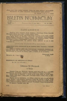 Biuletyn Informacyjny. R.5, nr 28 (15 lipca 1943) = nr 183