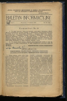 Biuletyn Informacyjny. R.5, nr 35 (2 września 1943) = nr 190