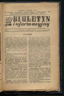 Biuletyn Informacyjny. R.5, nr 45 (11 listopada 1943) = nr 200