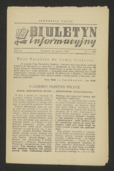 Biuletyn Informacyjny. R.6, nr 2 (13 stycznia 1944) = nr 209