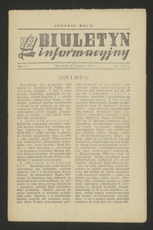 Biuletyn Informacyjny. R.6, nr 4 (27 stycznia 1944) = nr 211