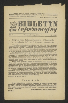 Biuletyn Informacyjny. R.6, nr 8 (24 lutego 1944) = nr 215