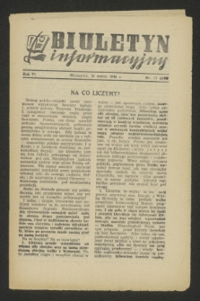 Biuletyn Informacyjny. R.6, nr 11 (16 marca 1944) = nr 218