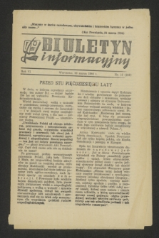 Biuletyn Informacyjny. R.6, nr 12 (23 marca 1944) = nr 219