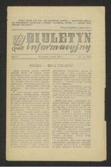 Biuletyn Informacyjny. R.6, nr 18 (4 maja 1944) = nr 225