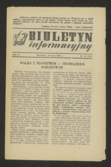 Biuletyn Informacyjny. R.6, nr 20 (18 maja 1944) = nr 227