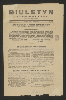 Biuletyn Informacyjny: wydanie codzienne. R.6, (2 sierpnia 1944), nr 35 = nr 242