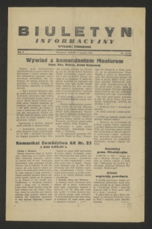 Biuletyn Informacyjny: wydanie codzienne. R.6, (6 sierpnia 1944), nr 43 = nr 250