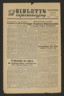 Biuletyn Informacyjny: wydanie codzienne. R.6, (2 września 1944), nr 70 = nr 278