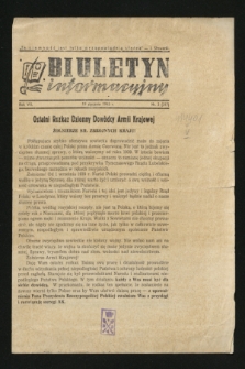 Biuletyn Informacyjny. R.7, nr 3 (19 stycznia 1945) = nr 317