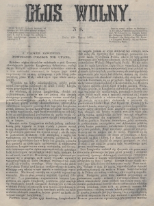 Głos Wolny. 1863, nr 8