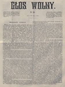 Głos Wolny. 1863, nr 13