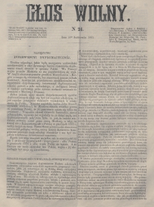 Głos Wolny. 1863, nr 24