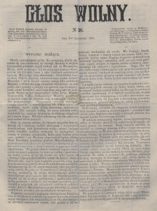 Głos Wolny. 1863, nr 26