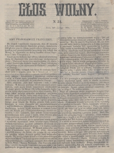 Głos Wolny. 1864, nr 34