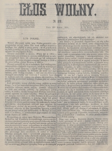 Głos Wolny. 1864, nr 37