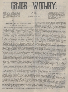 Głos Wolny. 1864, nr 45