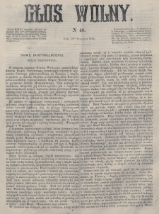 Głos Wolny. 1864, nr 48