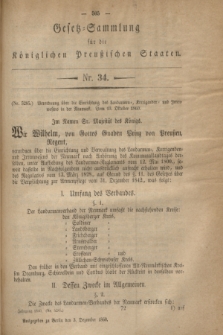 Gesetz-Sammlung für die Königlichen Preußischen Staaten. 1860, Nr. 34 (3 Dezember)