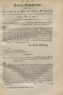 Gesetz-Sammlung für die Königlichen Preußischen Staaten. 1819, No. 3 (25 Februar)