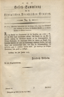 Gesetz-Sammlung für die Königlichen Preußischen Staaten. 1825, No. 4 (2 April)