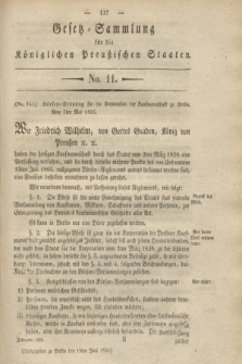 Gesetz-Sammlung für die Königlichen Preußischen Staaten. 1825, No. 11 (18 Juni)