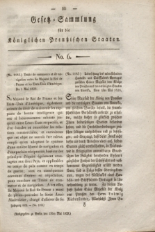 Gesetz-Sammlung für die Königlichen Preußischen Staaten. 1829. No. 6 (19 Mai)