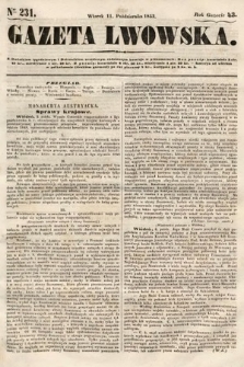 Gazeta Lwowska. 1853, nr 231