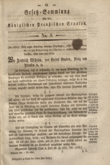 Gesetz-Sammlung für die Königlichen Preußischen Staaten. 1831, No. 8 (20 Juni)