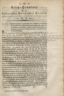 Gesetz-Sammlung für die Königlichen Preußischen Staaten. 1831, No. 11 (9 August)