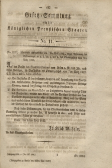 Gesetz-Sammlung für die Königlichen Preußischen Staaten. 1832, No. 11 (25 Mai)