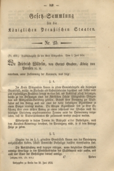 Gesetz-Sammlung für die Königlichen Preußischen Staaten. 1854, Nr. 25 (28 Juni)
