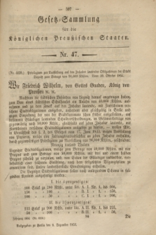 Gesetz-Sammlung für die Königlichen Preußischen Staaten. 1854, Nr. 47 (8 Dezember)