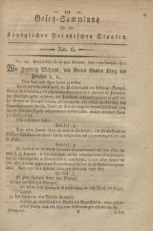Gesetz-Sammlung für die Königlichen Preußischen Staaten. 1810, No. 6 (20 November)