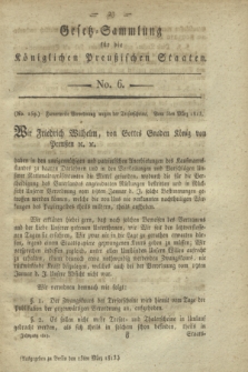 Gesetz-Sammlung für die Königlichen Preußischen Staaten. 1813, No. 6 (13 März)