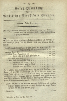 Gesetz-Sammlung für die Königlichen Preußischen Staaten. 1814, No. 11 (2 August)
