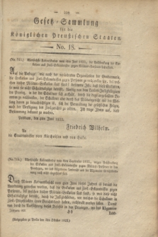 Gesetz-Sammlung für die Königlichen Preußischen Staaten. 1822, No. 18 (5 Oktober)
