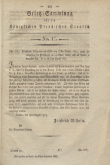 Gesetz-Sammlung für die Königlichen Preußischen Staaten. 1823, No. 17 (27 November)