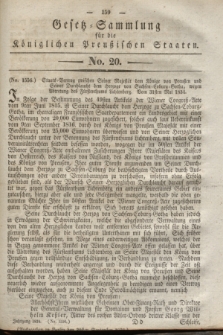 Gesetz-Sammlung für die Königlichen Preußischen Staaten. 1834, No. 20 (30 September)