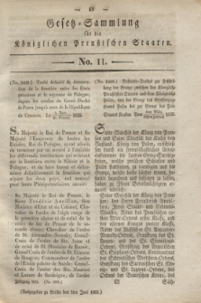 Gesetz-Sammlung für die Königlichen Preußischen Staaten. 1835, No. 11 (5 Juni)