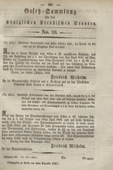 Gesetz-Sammlung für die Königlichen Preußischen Staaten. 1835, No. 26 (10 Dezember)